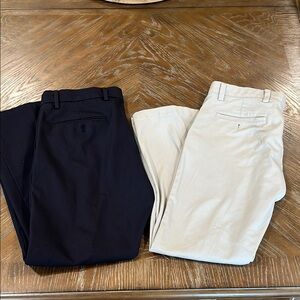 Dockers Navy and Cream Dress Pants Straight Fit